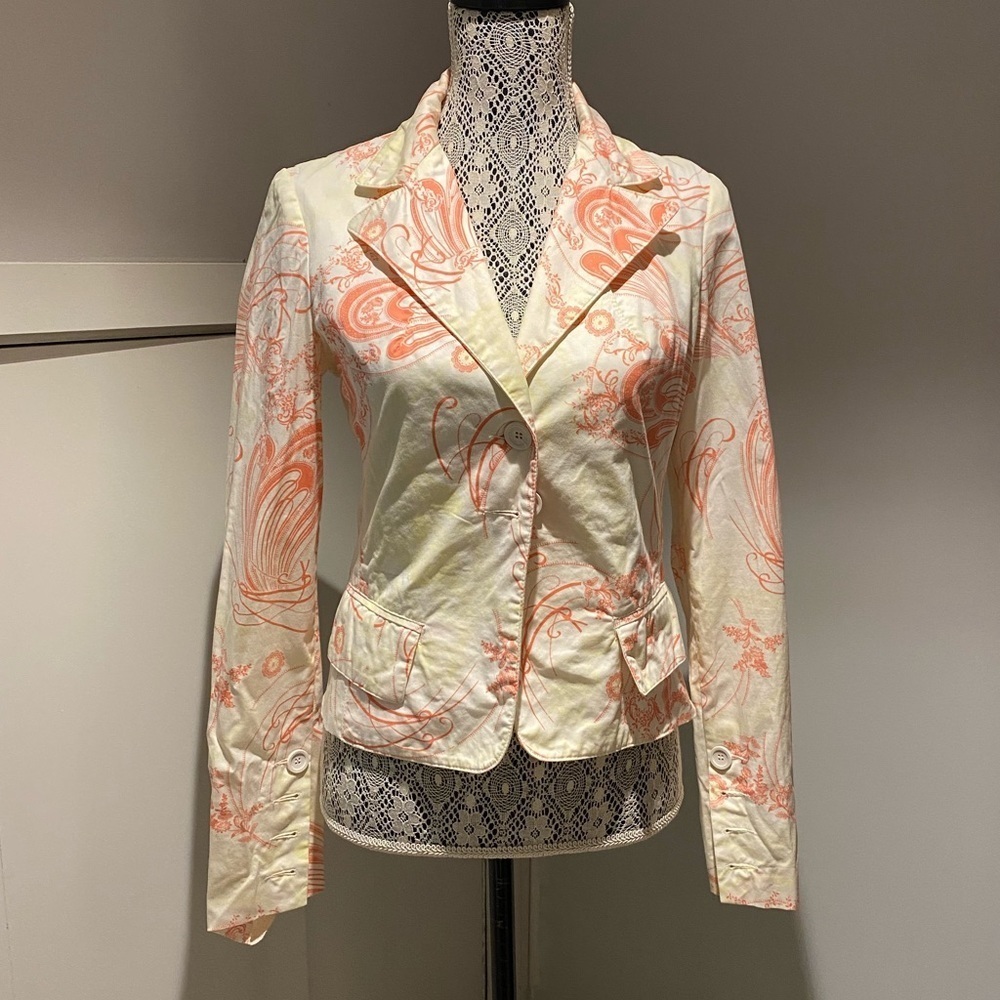 Katia G NYC printed blazer size 42 small vintage